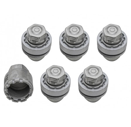 Locking Wheel Nut Set Silver DEFENDER2020