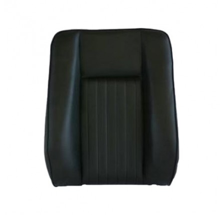 Deluxe Seat Backrest Centre Black Vinyl - Exmoor Trim