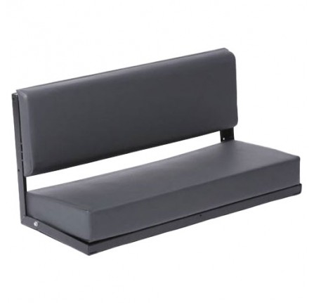 Black Vinyl Rear Bench Seat Assembley 2 Seater by Exmoor Trim