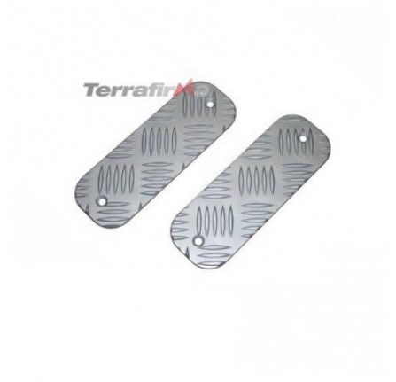 Chequer Plate Bumper Treadplate Pair Kit (Short) Anodised