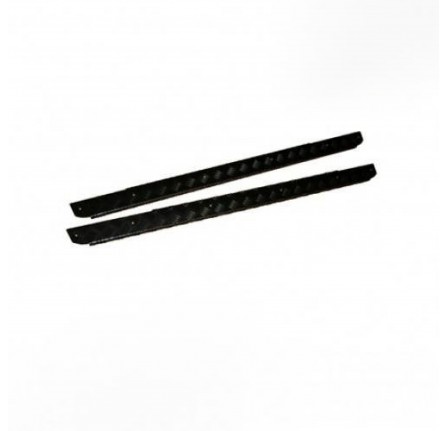 Chequer Plate Kit 3mm Sill Protectors Black 90 & SWB Series 2/3 Pair with Fixings by Mammouth