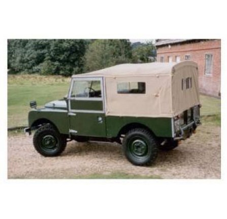 Series 1 86 Full Hood Twin Rigid Perspex Rear Windows Sand