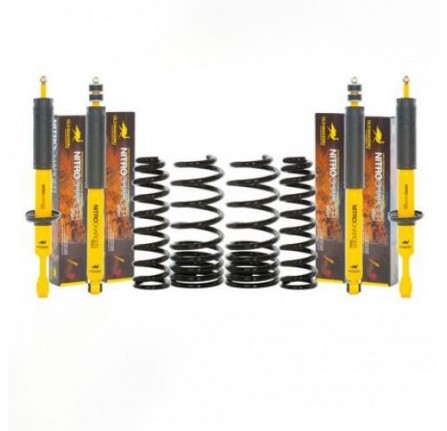 Old Man Emu Medium Duty Defender 90 Diesel 30mm Lift Kit Includes 4 x Nitrocharger Sport Shocks and 4 Springs.