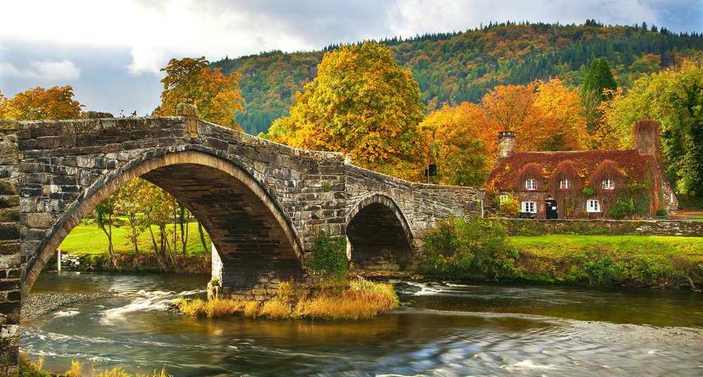 picturesque house in wales