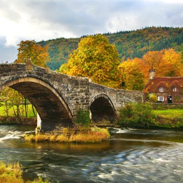 picturesque house in wales